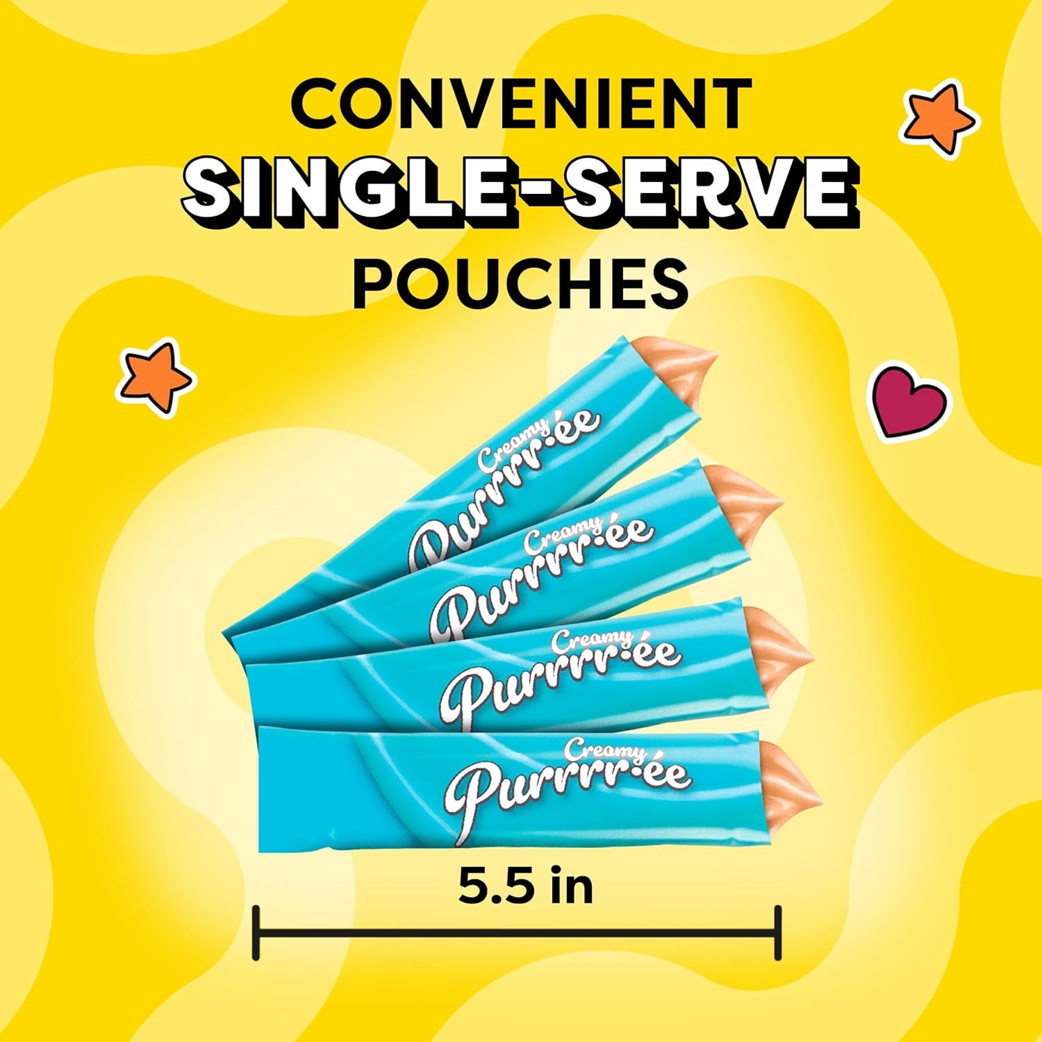 Creamy Puree Squeezable Lickable Wet Cat Treats with Tuna, 0.42 Oz. Tubes, 4 Count, Pack of 11 (44 Total)