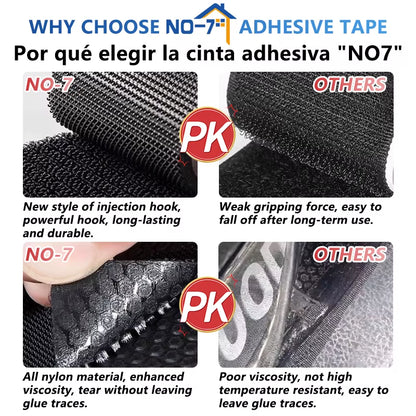 Extra Strong Double-Sided Hook-and-Loop Adhesive Fastener Tape for Carpet and Comforter Fixing