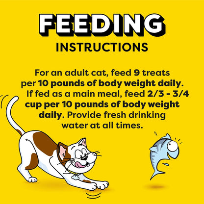 Jumbo Stuff Crunchy and Soft Cat Treats, Tempting Tuna Flavor, 5.3 Oz. Pouch (Pack of 10)