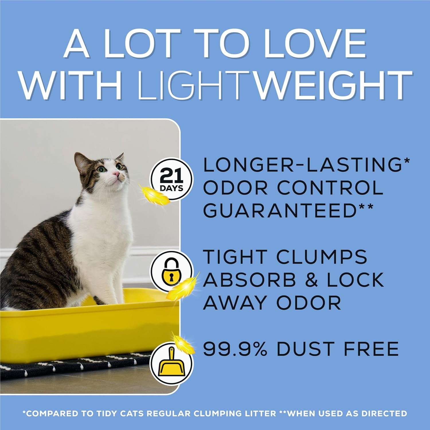 Purina Lightweight 4-In-1 Multi-Cat Litter - Superior Odor Control, Clumping, 99.9% Dust Free - 17 lb. Box